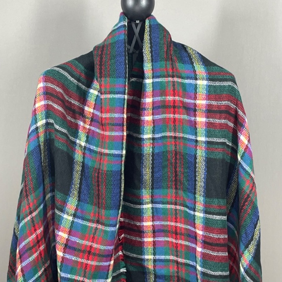 Betsey Johnson Multicolor Plaid Wrap - Picture 2 of 10